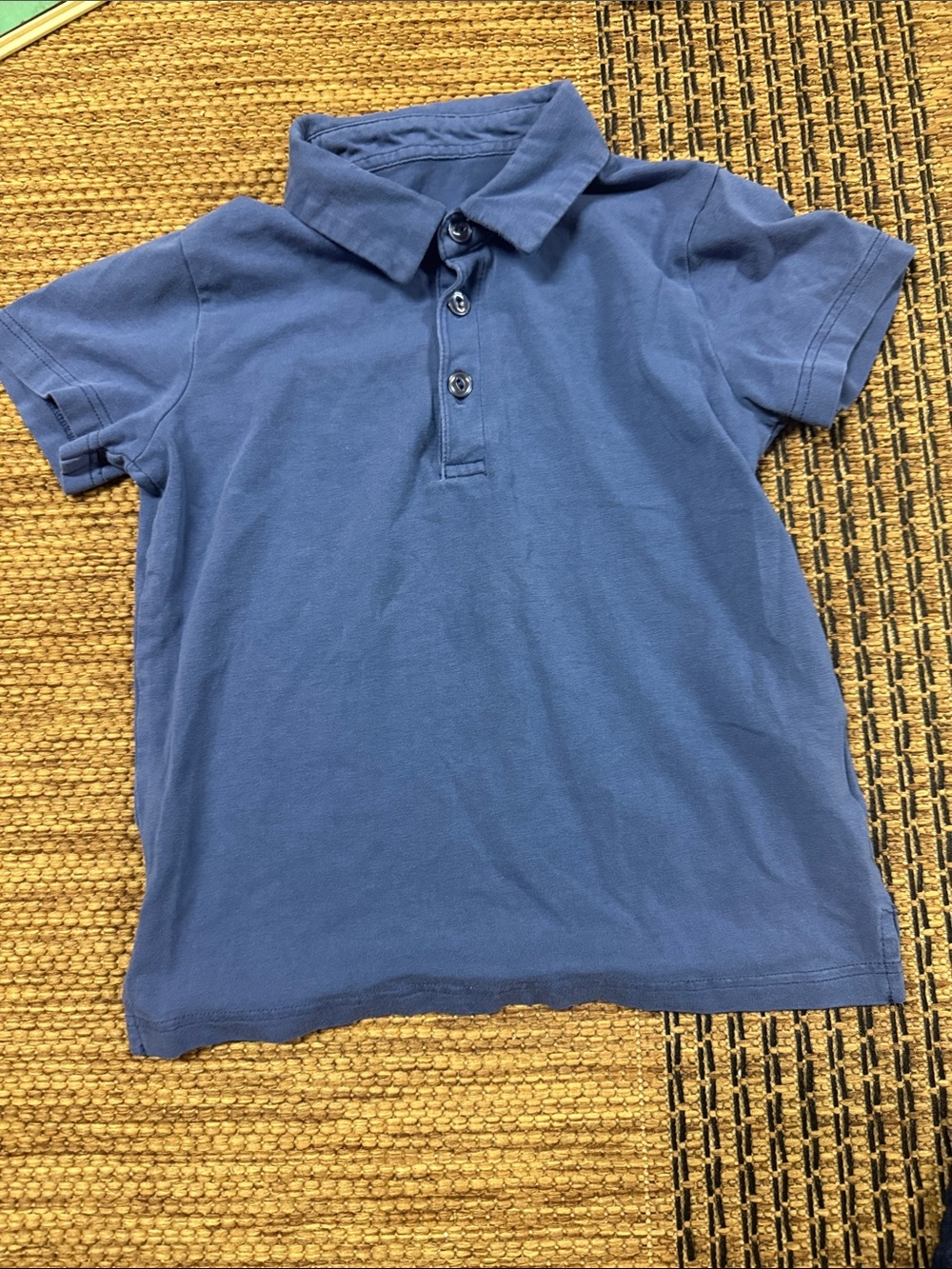 Boys Blue Short-Sleeve Polo Shirt